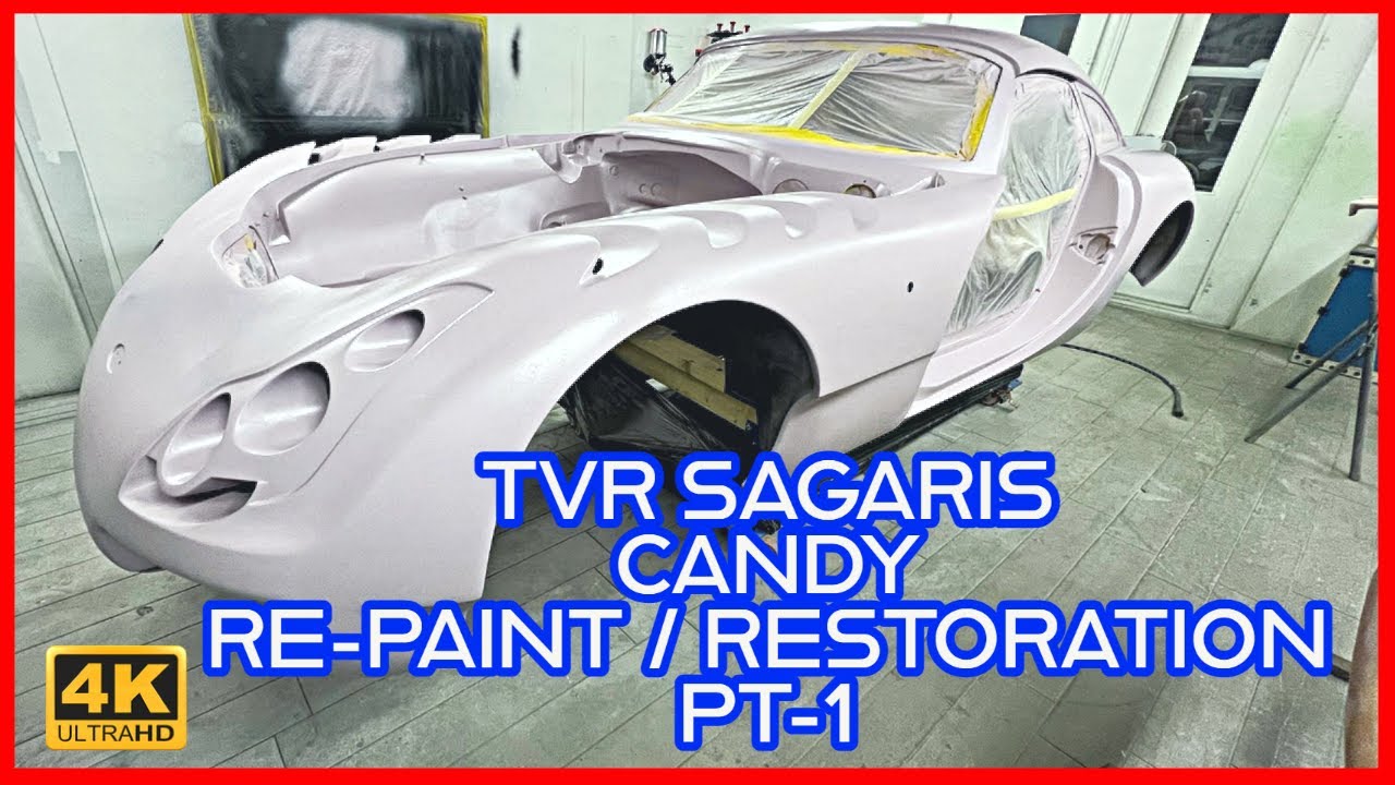 Transforming A TVR Sagaris With Evercoat Optex SUPER BUILD - Repaint Part 1