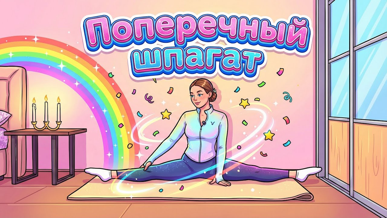 Поперечный шпагат без боли😖