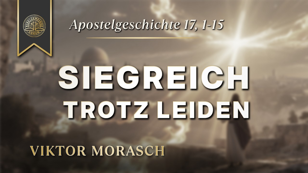 Apg. 17, 1-15 - Siegreich trotz Leiden - Viktor Morasch