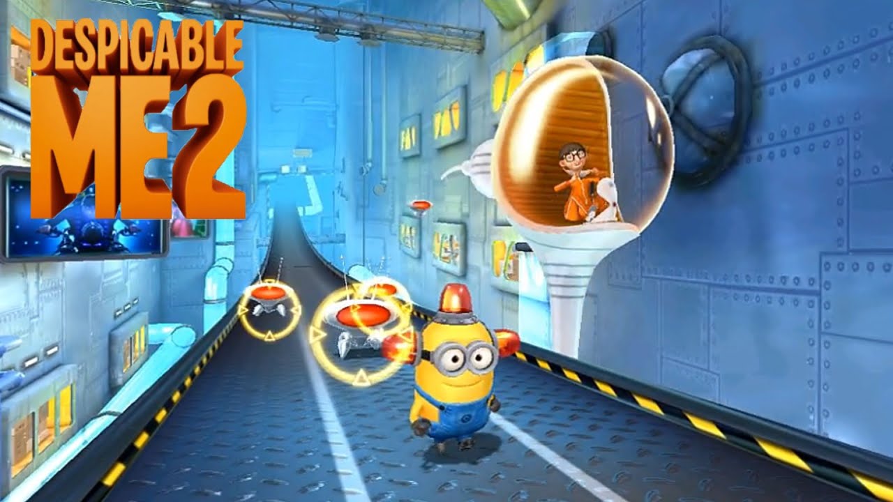 Minion rush Vector vs Bee-do minion boss fights Grus Lab Xbox PC gameplay Despicable me 2