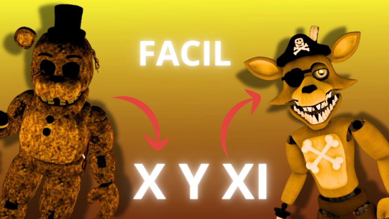 Consigue a los personajes secretos X y XI (Foxy dorado y withered golden freddy) en FMR roblox Facil