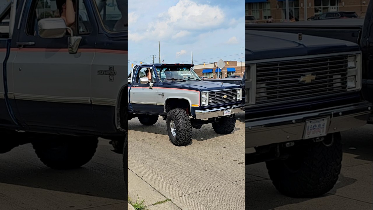 Chevrolet Silverado Classic Pickup Truck Drive By Engine Sound Fort Street Cruise 2024