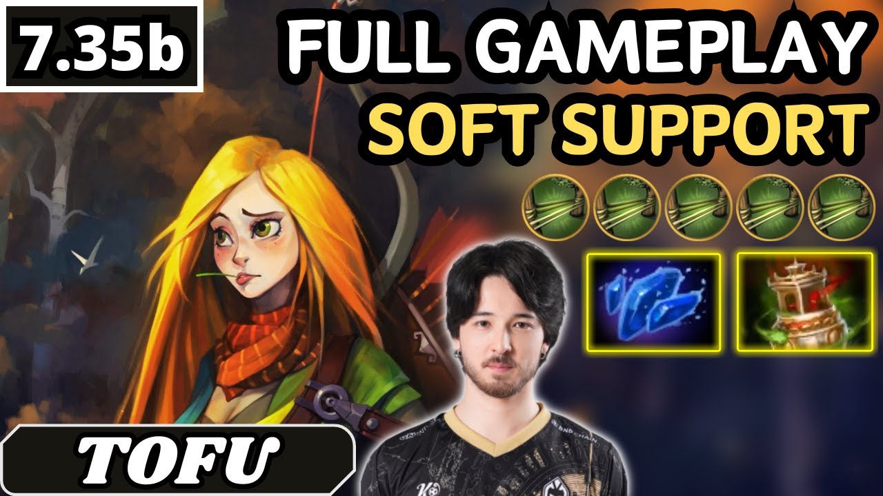 7.35b - Tofu WINDRANGER Soft Support Gameplay - Dota 2 Full Match Gameplay