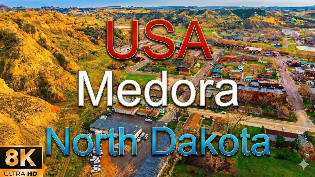 THE EMERALD BADLANDS: Medora & Theodore Roosevelt National Park (Spring 8K) 🇺🇸🏜️✨