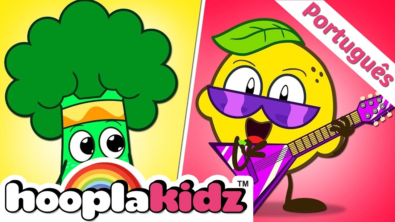 HooplaKidz Brasil | A Música Das Frutas E Das Verduras | Músicas Infantis