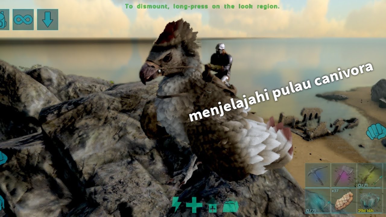 MENJELAJAHI PULAU CANIVORA PULAU YANG PALING BERBAHAYA DI ARK ULTIMATE MOBILE EDITION 