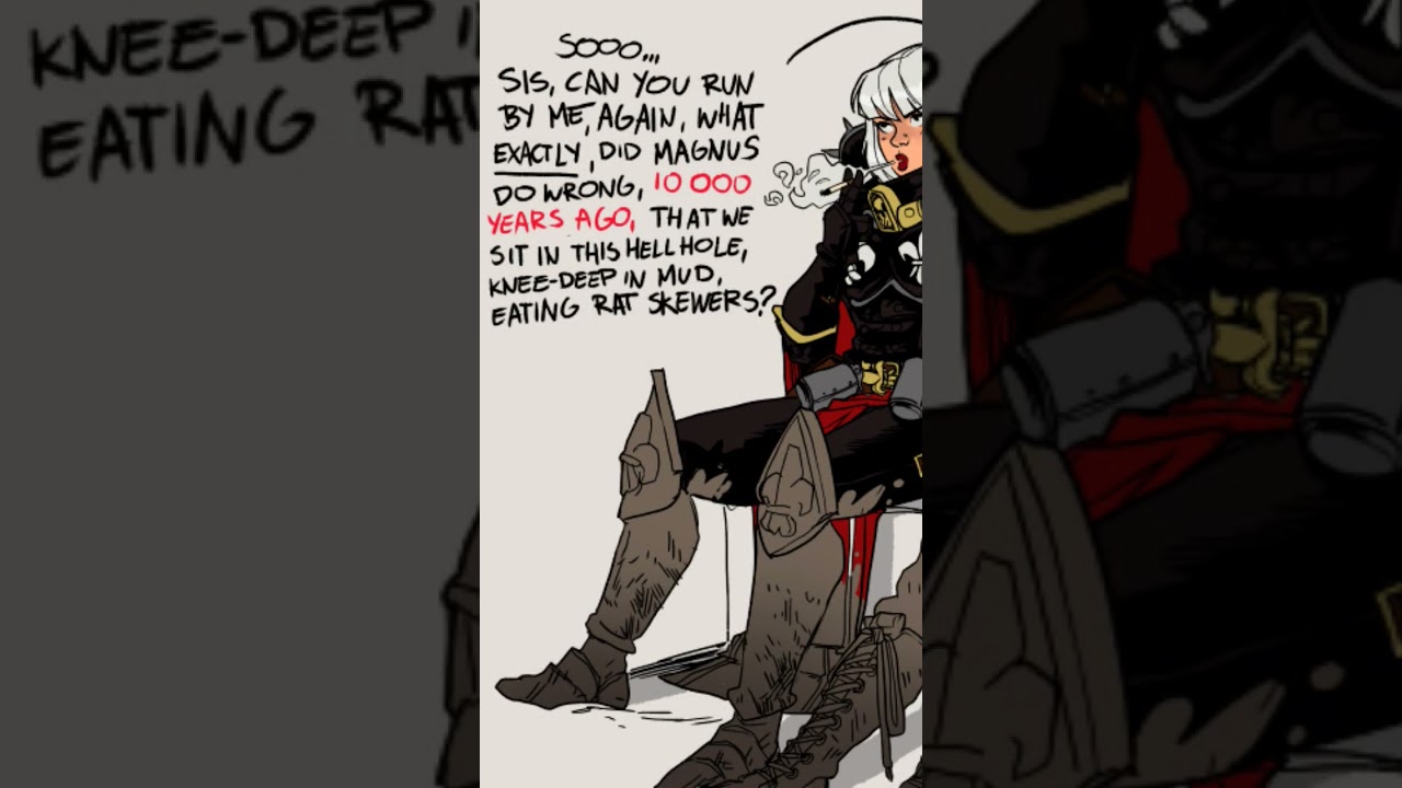 Knee Deep Mud & Rat Skewers #warhammer40k #warhammermemes #sistersofbattle #catachan #shorts #fyp