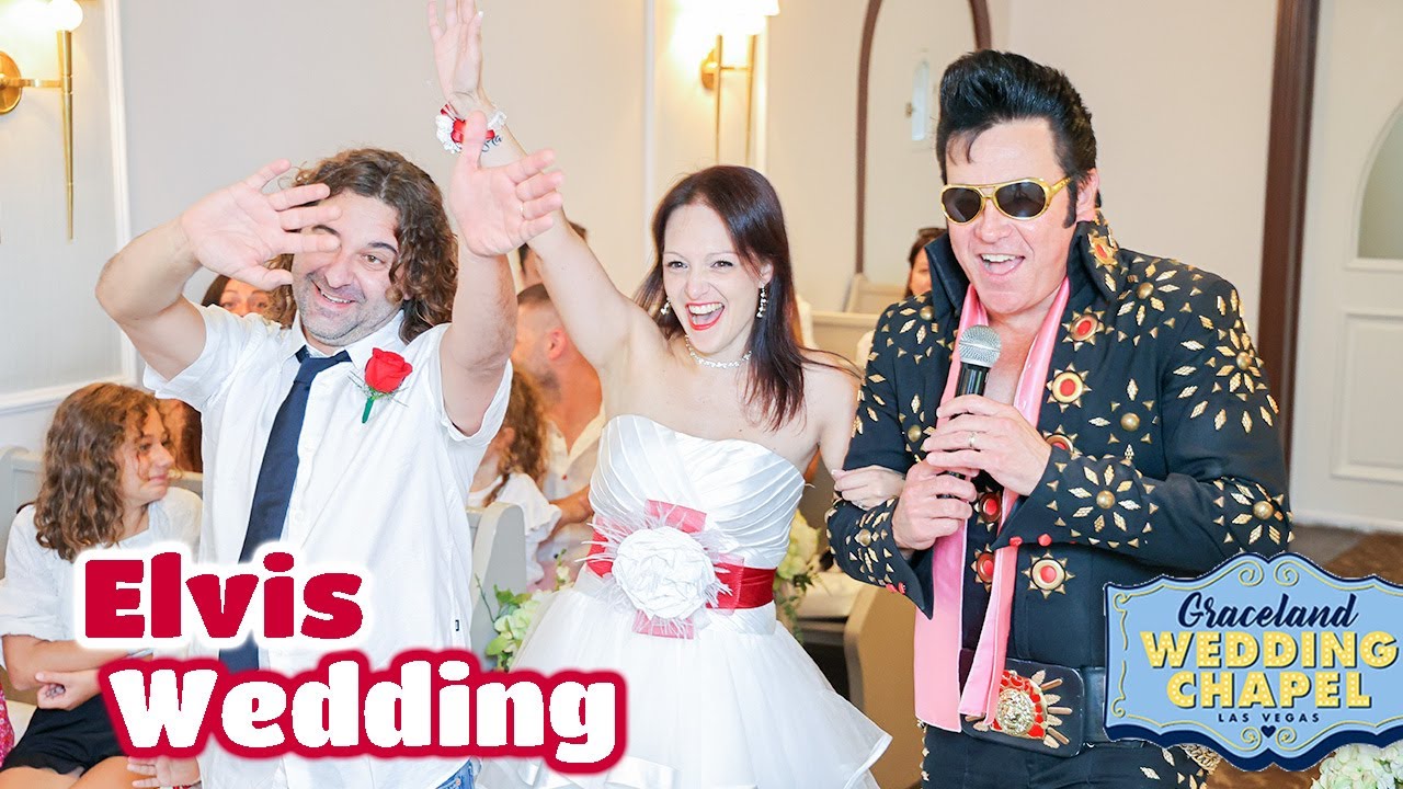 Claudio & Lisa's Elvis Wedding in Las Vegas | Graceland Chapel