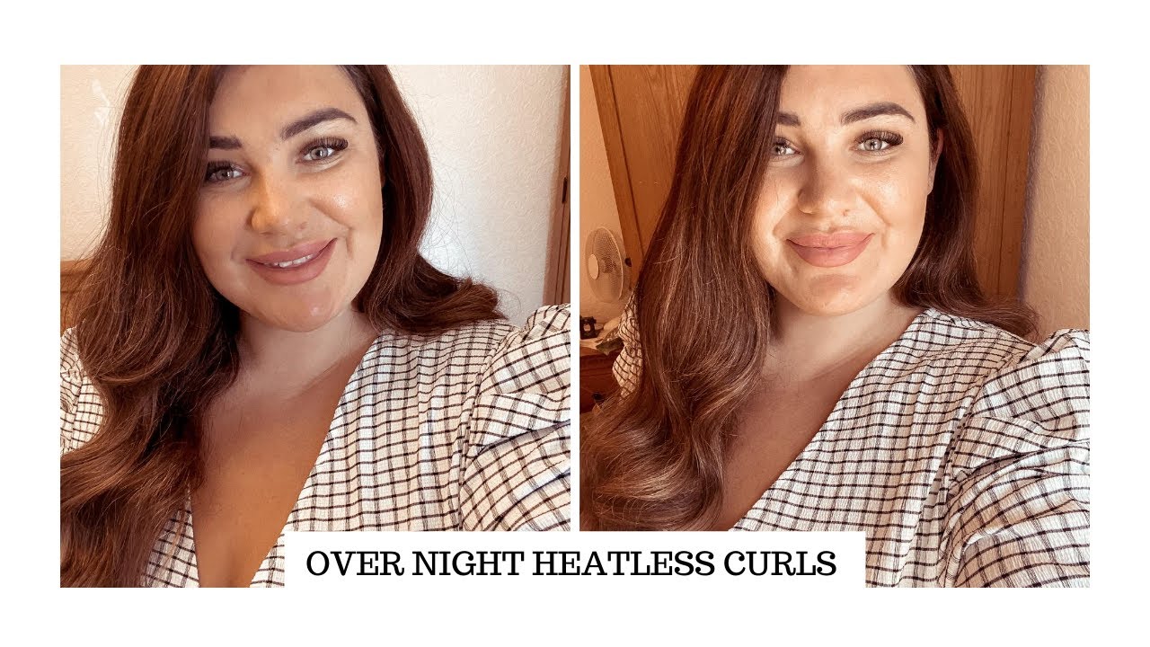 OVER NIGHT HEATLESS CURLS ON HAIR EXTENSIONS