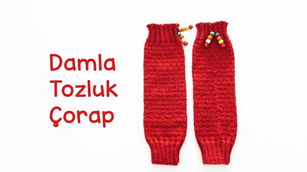 Damla Tozluk Çorap | Kolay Dizlik/Tozluk Nasıl Örülür? | How to Knit Easy Leg Warmers?
