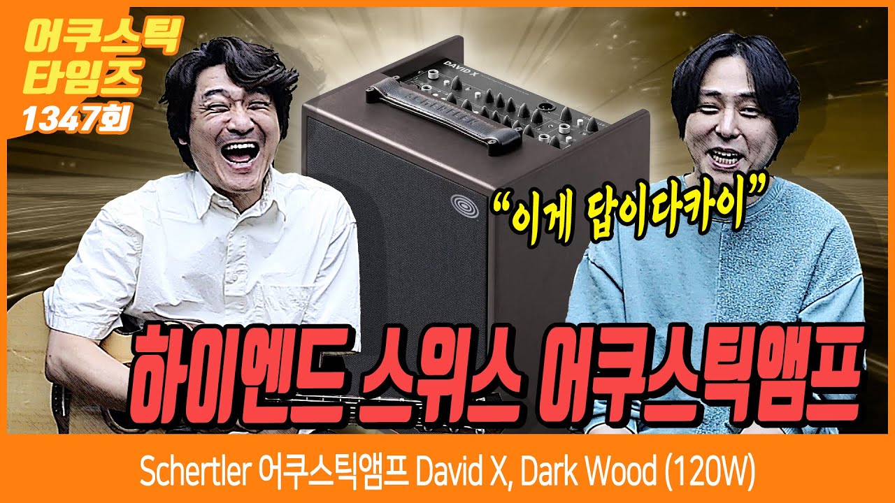 [AcousticTimes 1345회] Schertler 어쿠스틱앰프 David X, Dark Wood (120W)