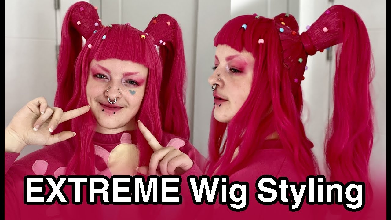 Styling My FIRST Twintail COSPLAY WIG