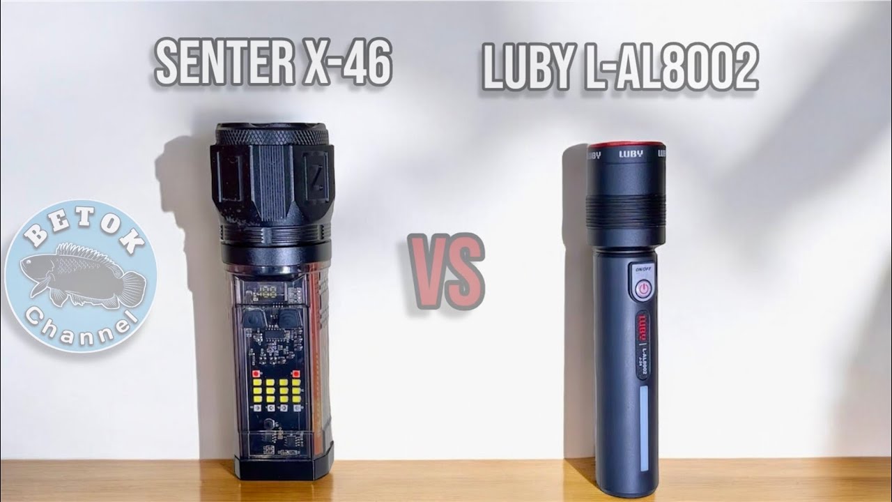 Senter x-46 VS senter Luby L-AL8002 (SENTER 100 rban VS KURANG DARI 100 rban)