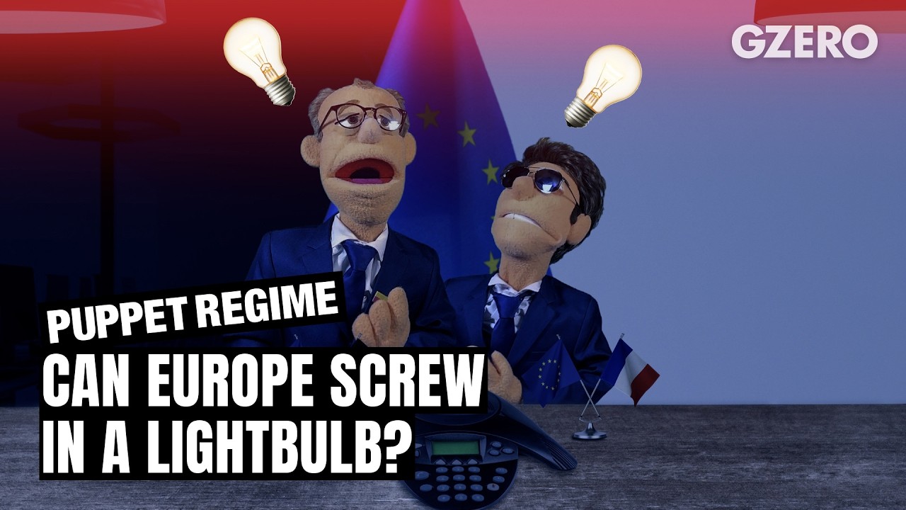 Germany and France try to screw in a lightbulb | PUPPET REGIME