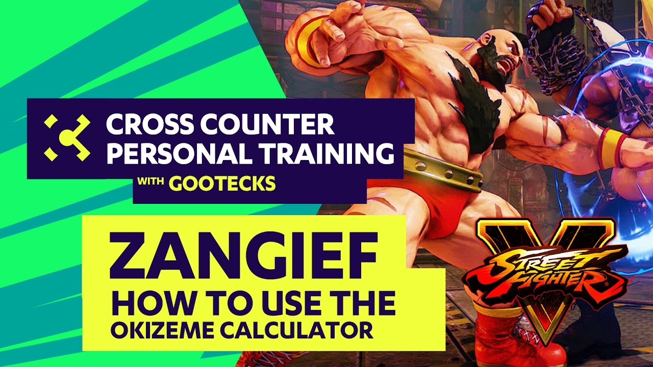 How To Use the Oki Calculator with Zangief in Street Fighter V - gootecks tutorial