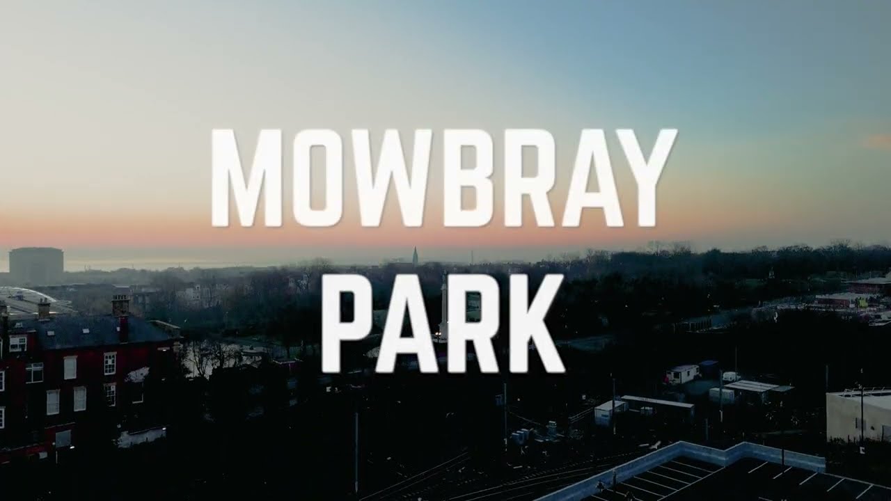 Drone flight around Mowbray Park in Sunderland.