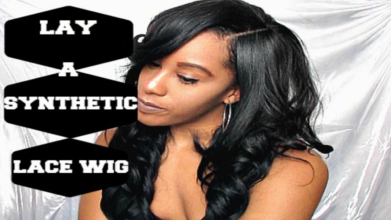 How to Make a SYNTHETIC Lace Wig look natural ! :|| iBOMBdotcom