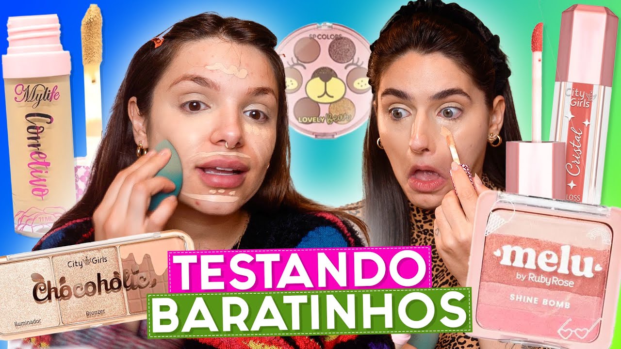 TESTEI os BARATINHOS FAVORITOS da @reistainara ⭐️
