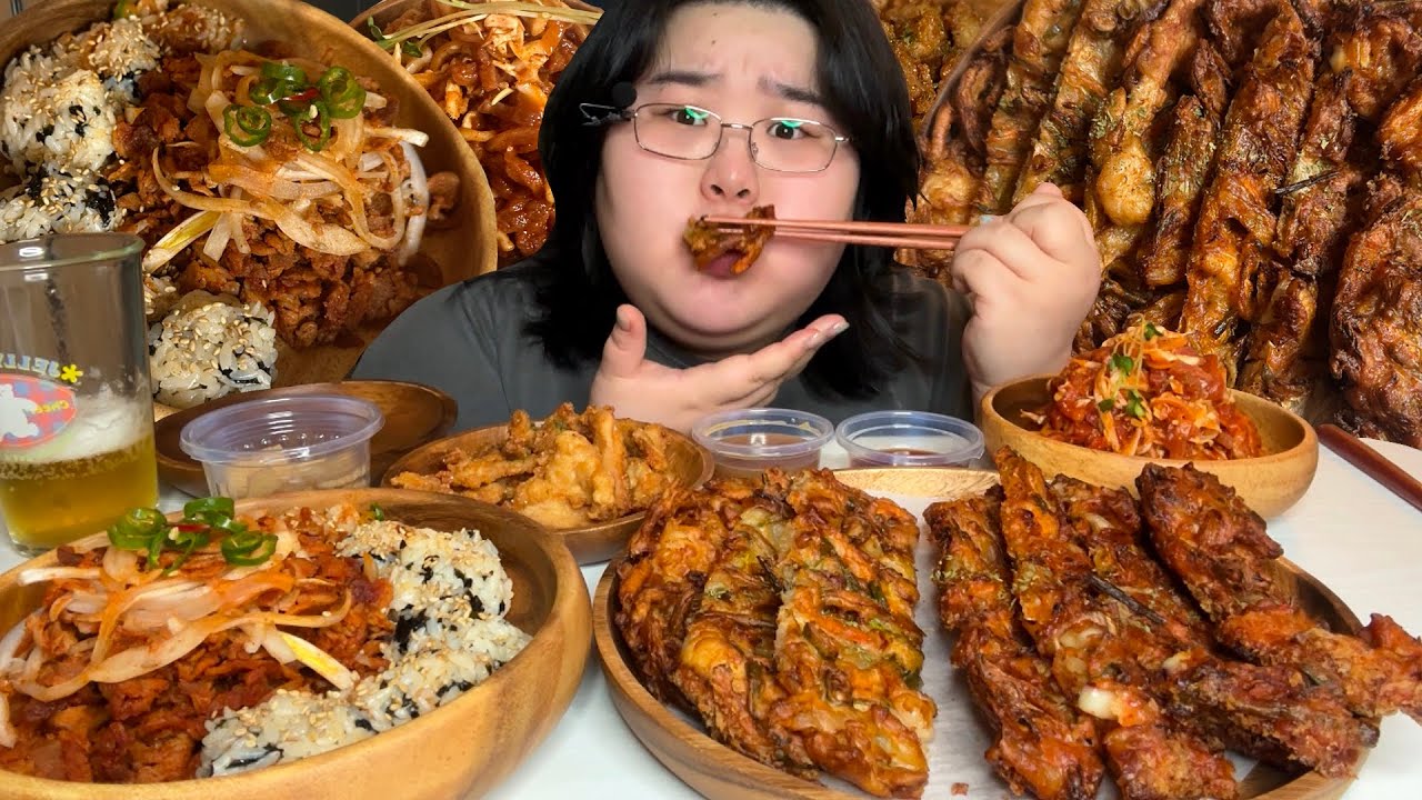 [ 파전+비빔육회 ] 조합 쌈바리 미쳤네🍺