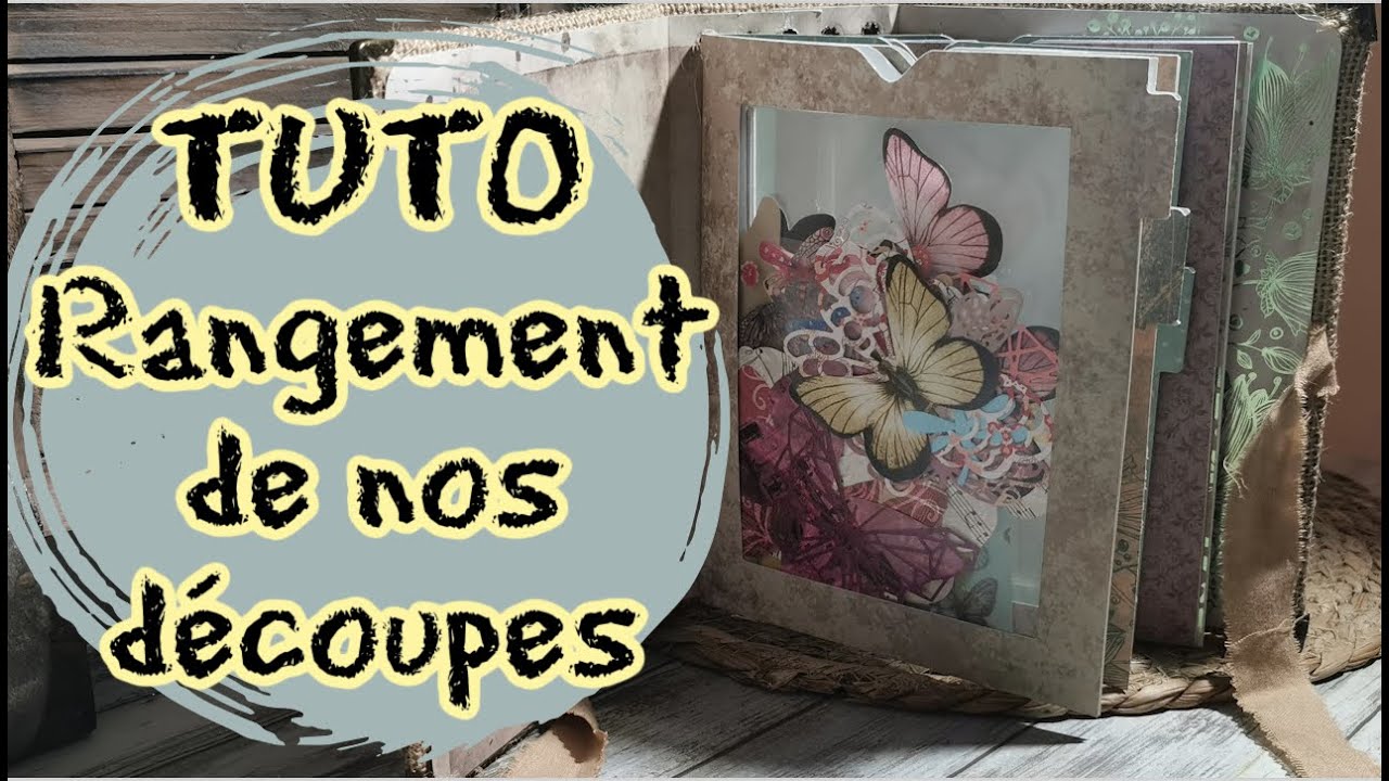TUTO: Livre de RANGEMENT pour les DECOUPES / CUTOUTS STORAGE BOOK