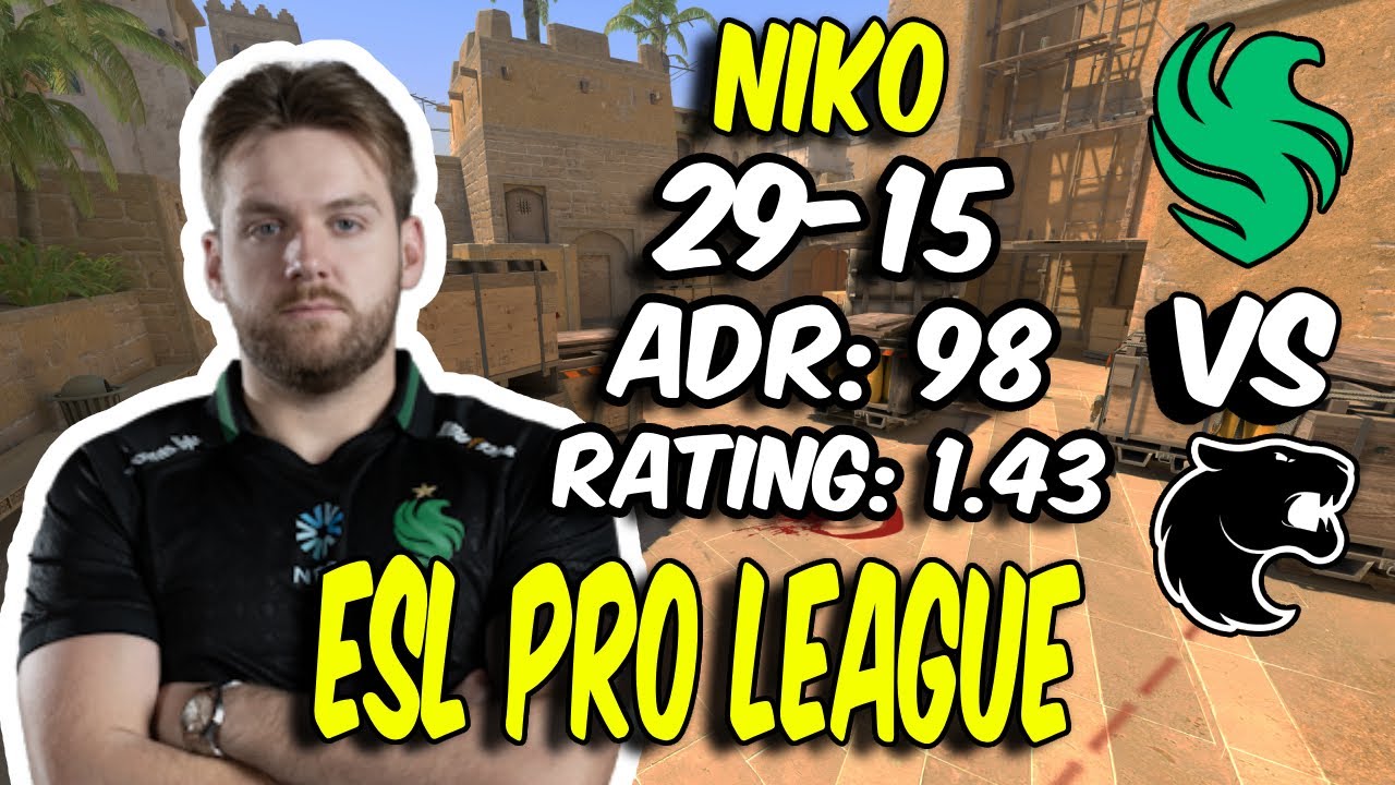Falcons NiKo drops 29 Kills vs FURIA! NiKo POV (Mirage) at ESL Pro League Season 21