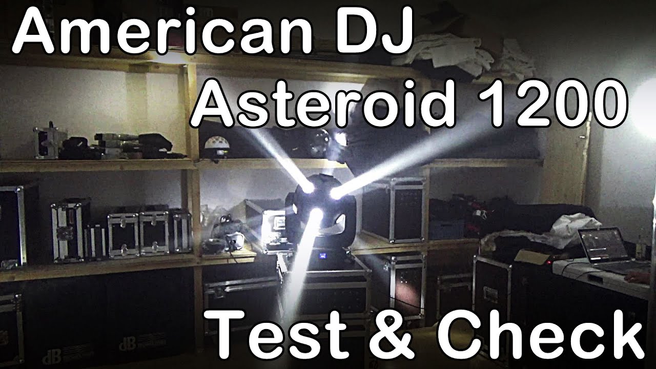Test & Check des American DJ Asteroid 1200