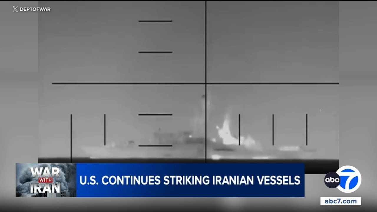 U.S. continues striking Iranian vessels
