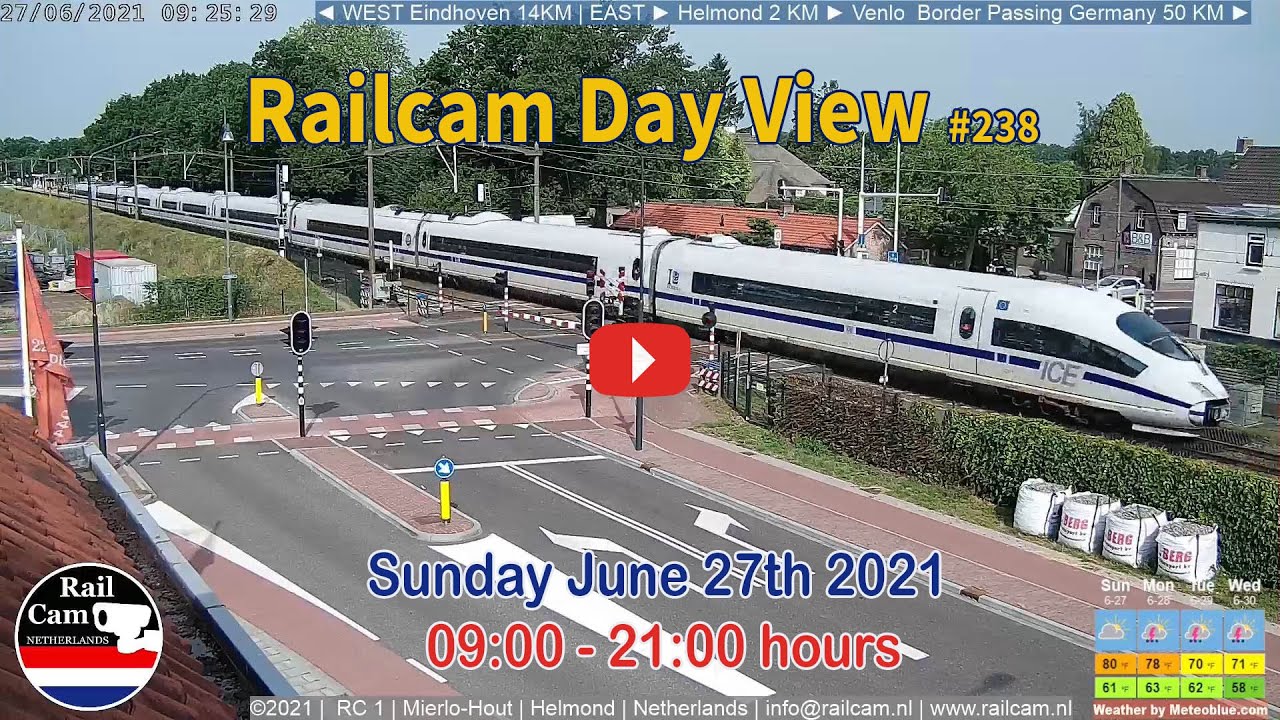 Railcam Day View Containing 58 Trains #238