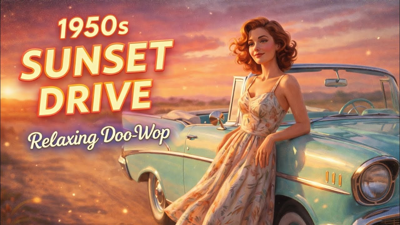 Midnight Drive 1950s — Relaxing Neon Doo-Wop Playlist