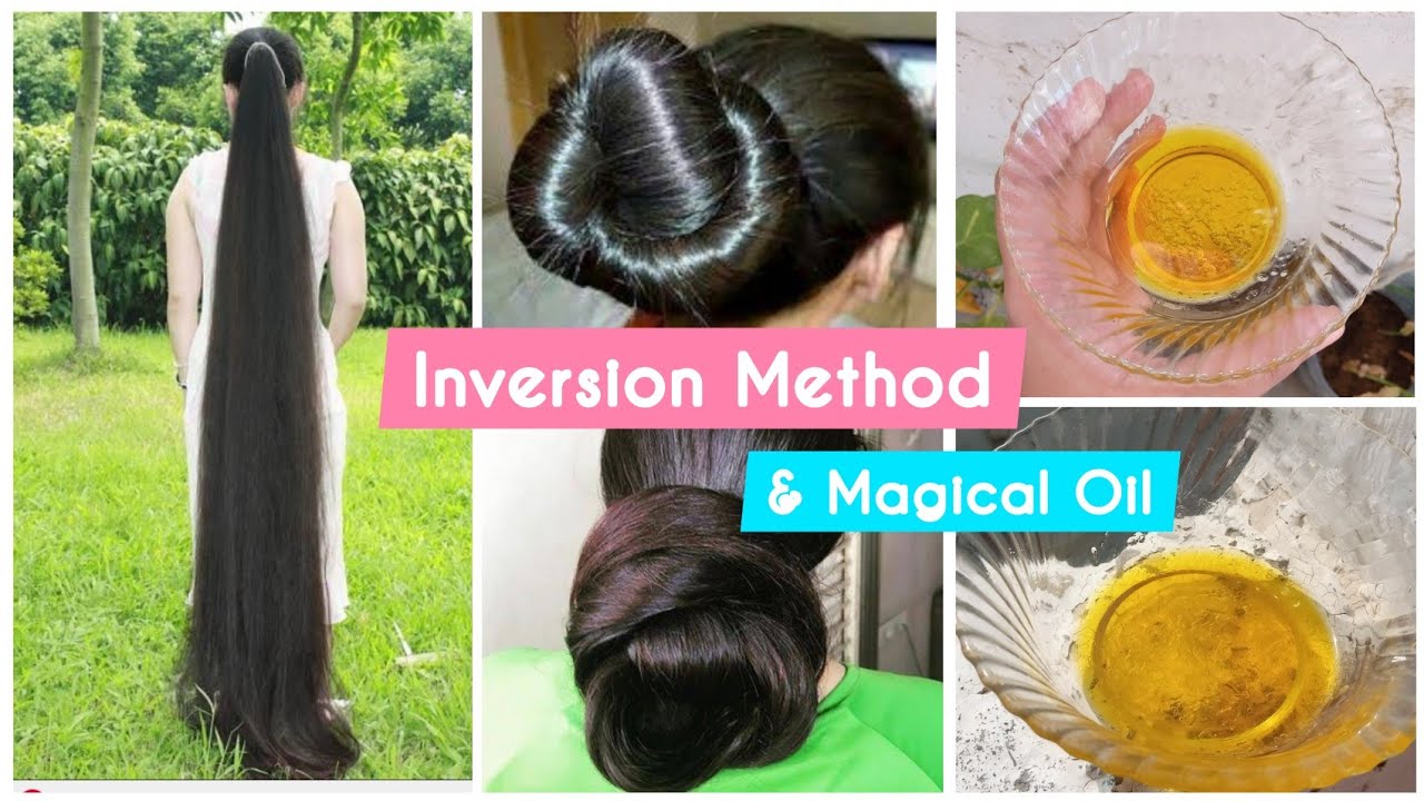 (MASSIVE) Hair Growth with Inversion Method & Hair Oil