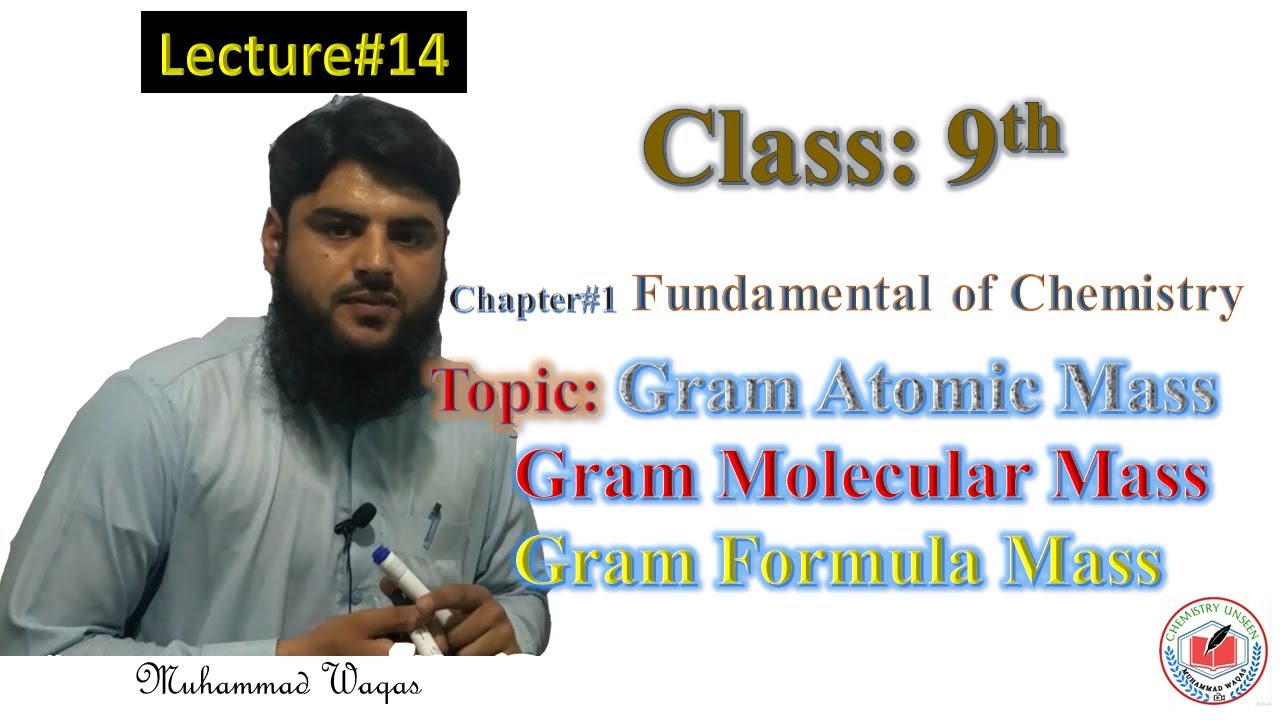 Gram Atomic Mass, Gram Molecular Mass, Gram Formula Mass in Pashto |9th Class Chem|Chemistry Unseen|