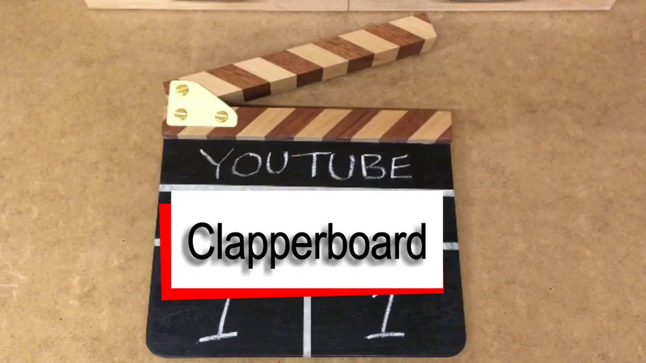 How to make and use a movie clapperboard