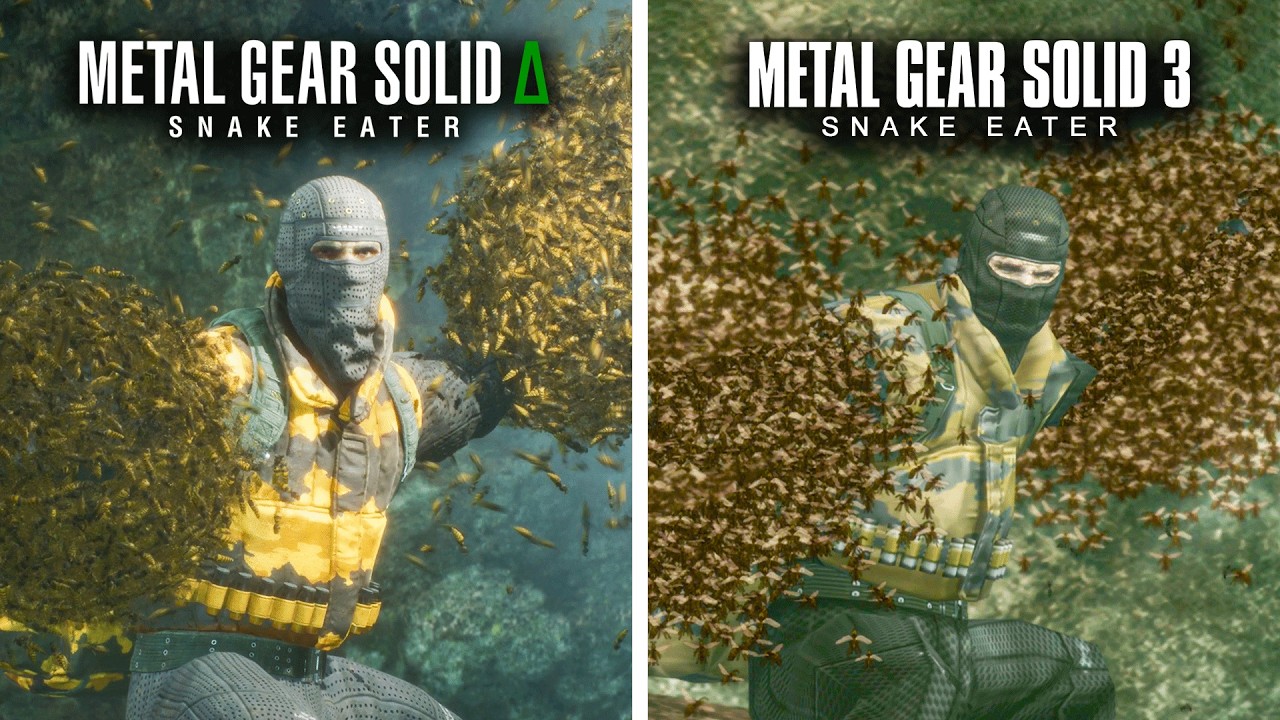 The Pain Boss Fight Comparison - Metal Gear Solid Delta vs Original MGS3