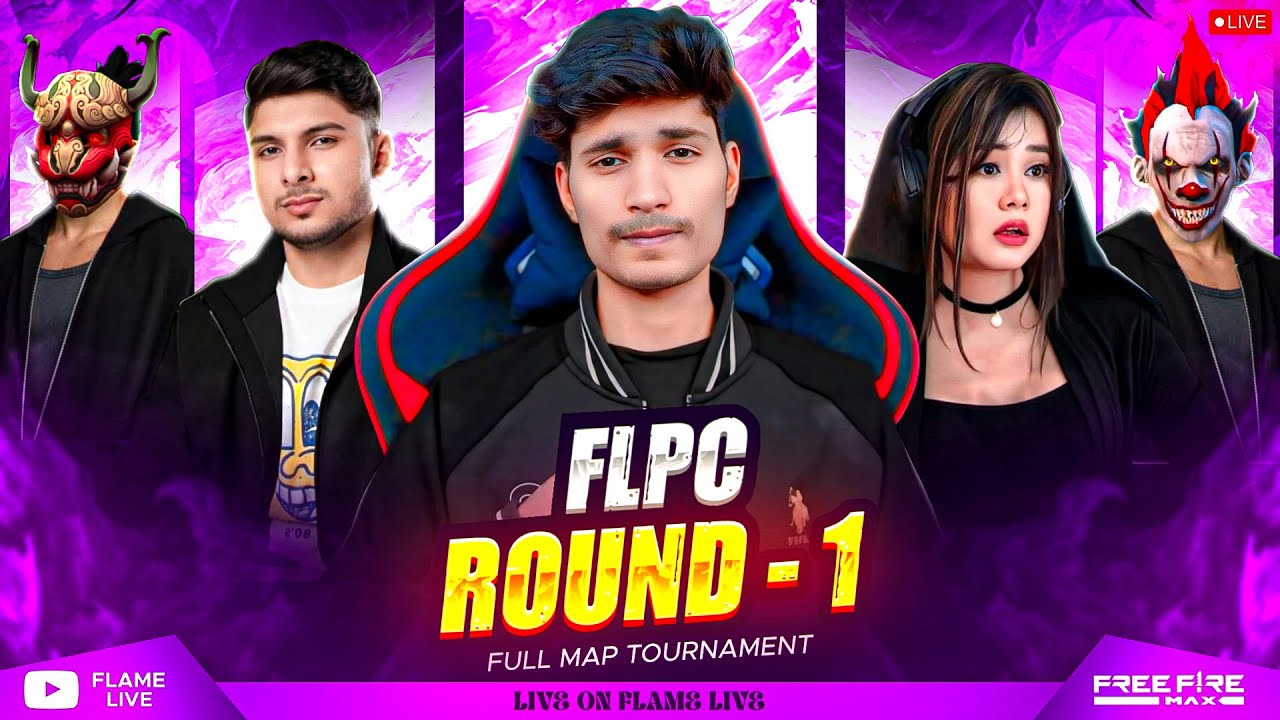 FLPC 🏆 FULL MAP TOURNAMENT 🔥 ROUND-1 GROUP-2 DAY-2 || XT FL, PXL, NRL, VG, SLY, VXT 