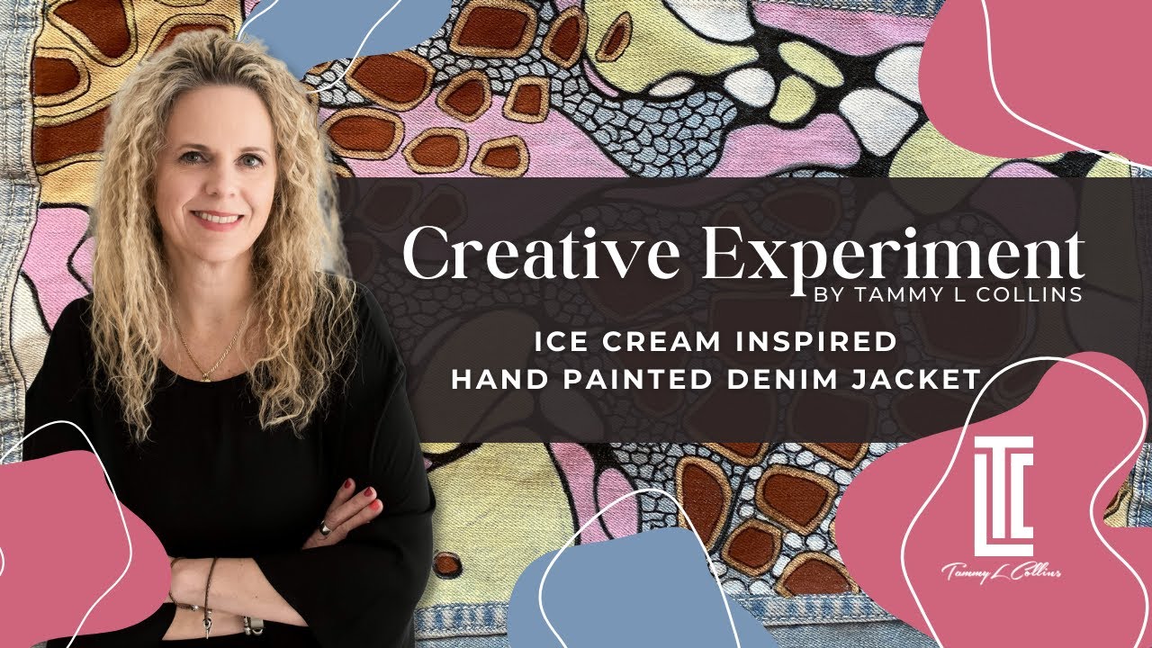 Creative Experiment | Ice Cream Inspired Hand Painted Denim Jacket
