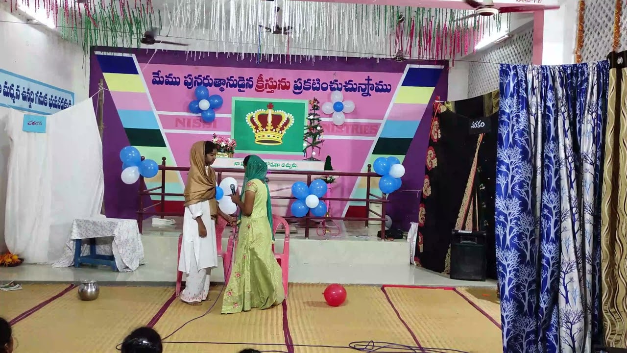 BIRTH OF JESUS CHRIST PART 1 \\\ Telugu Christian Skit || Last Year Semi Christmas Celebrations