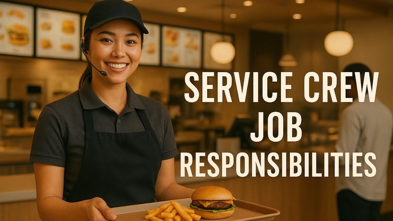 Service Crew Job Responsibilities || How To Work Service Crew Boy's || Service Crew Job Interview