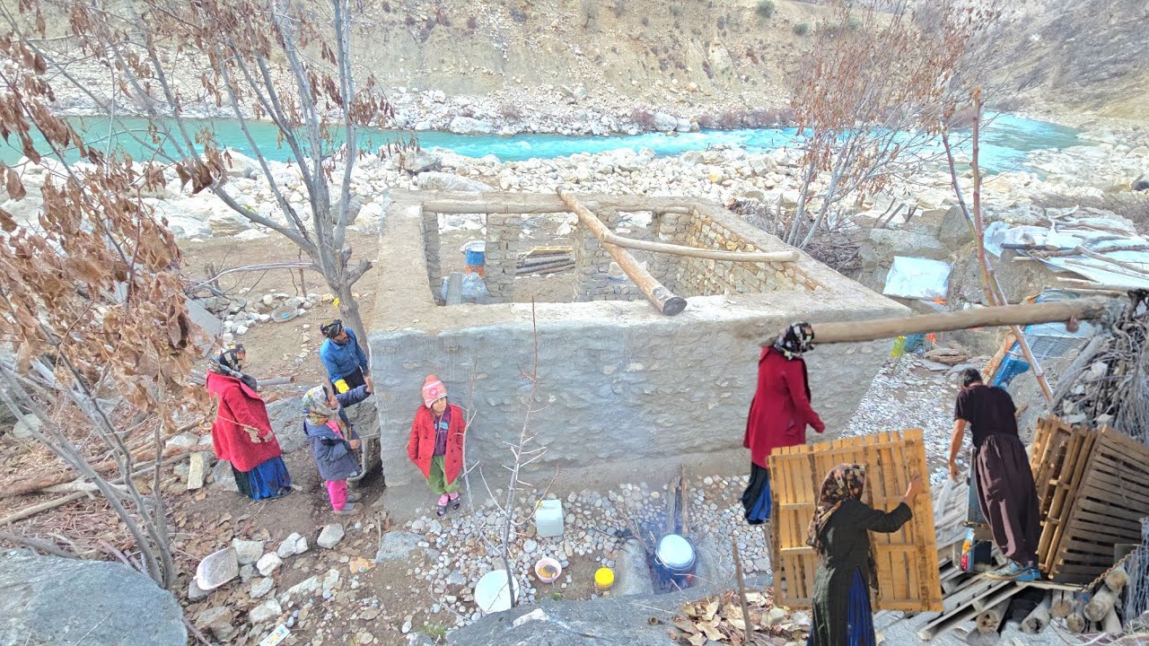 Nomadic Life by a Stream | Buying Wood for the Shelter Roof in Zagros Mountains