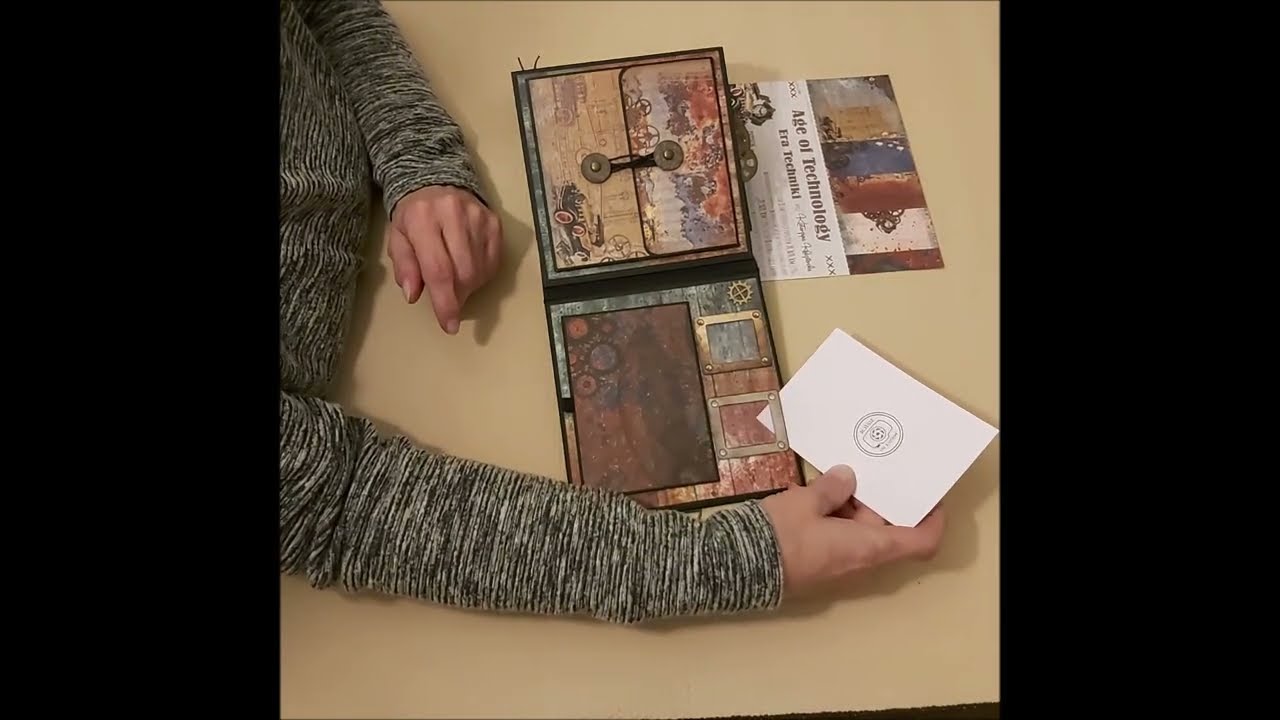 Album męski. Scrapbooking