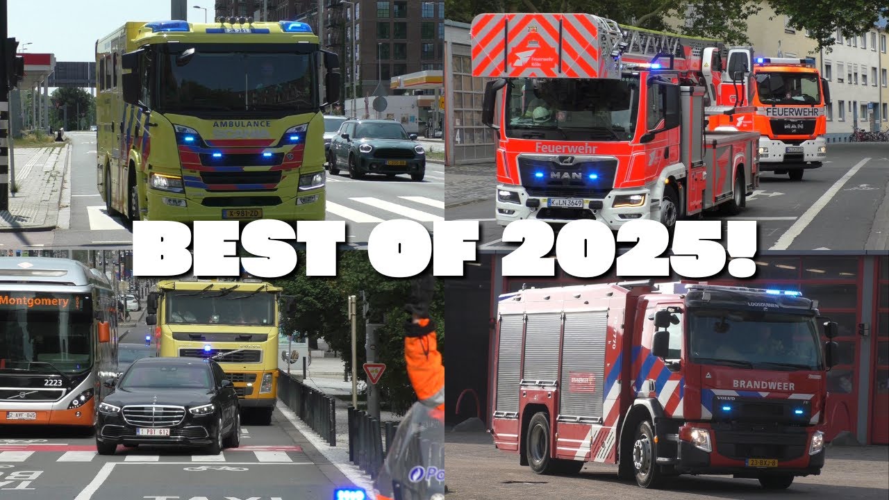 BEST OF 2025! | Vele hulpdiensten met spoed onderweg!