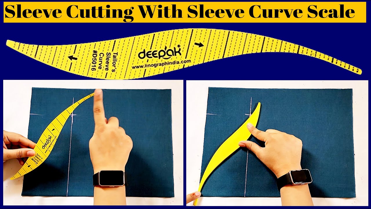 How to use Sleeve Curve Scale | Sleeve Cutting For Beginners | Stitch By Stitch