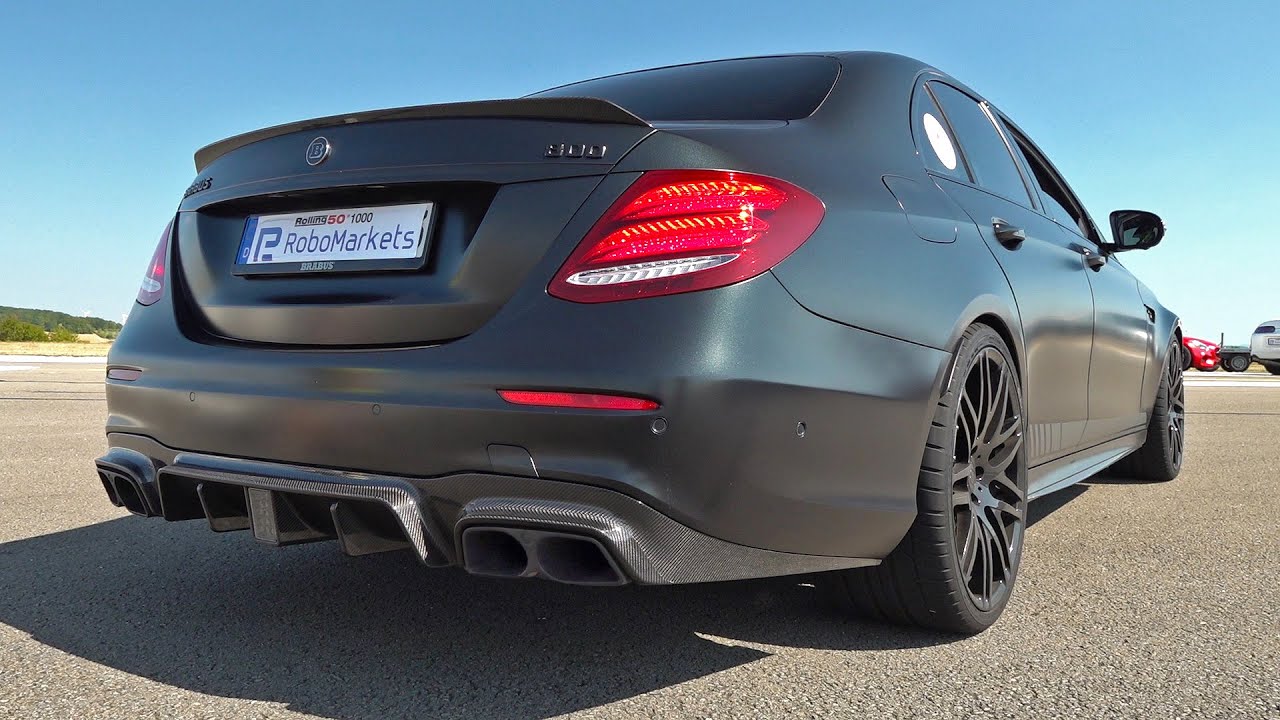 BRABUS 800 4.0 V8 Biturbo Mercedes-AMG E63 S 4Matic+ - Engine Start Up, Revs & Drag Racing!