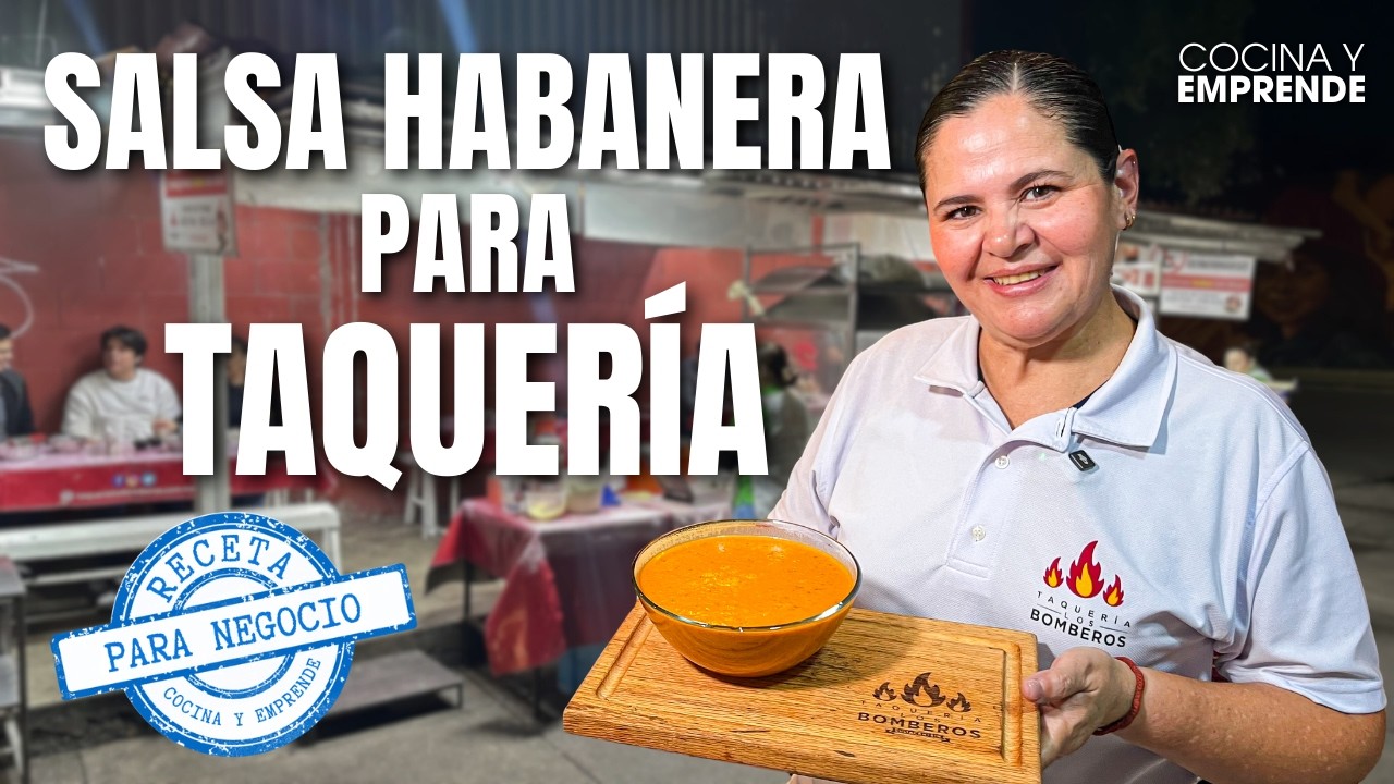 Receta de SALSA DE HABANERO para TAQUERÍA - Salsa naranja para tacos | Cocina y Emprende