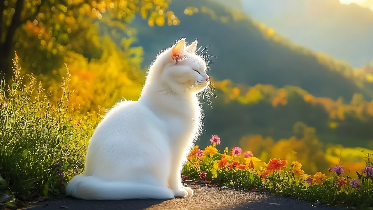 Успокаивающая музыка для кошек 🐈 Музыка для сна для кошек ♬ Успокойте и расслабьтесь с кошачьей