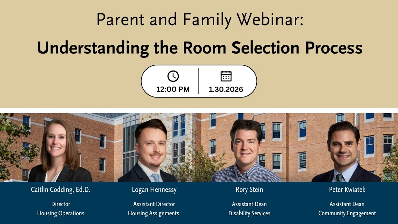 Parents and Families | Understanding the Room Selection Process