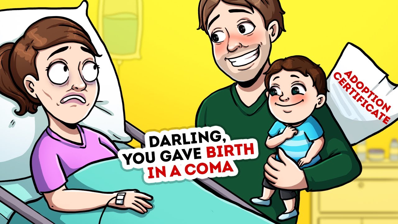 My wife gave birth in a coma! | Animated story