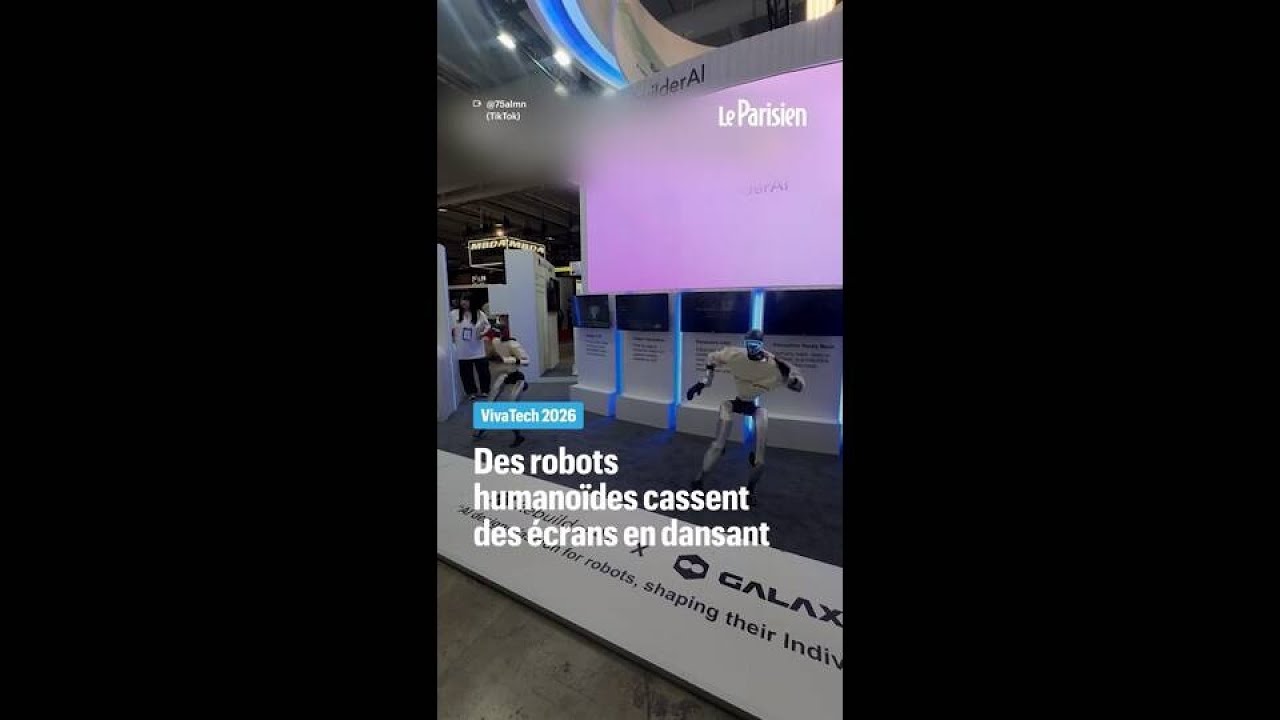 VivaTech: robots knock over two screens while dancing