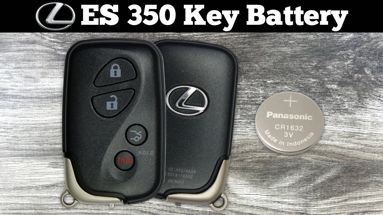 How To Replace Lexus ES 350 Remote Key Fob Battery 2007 - 2012 Change Replacement ES350 Batteries