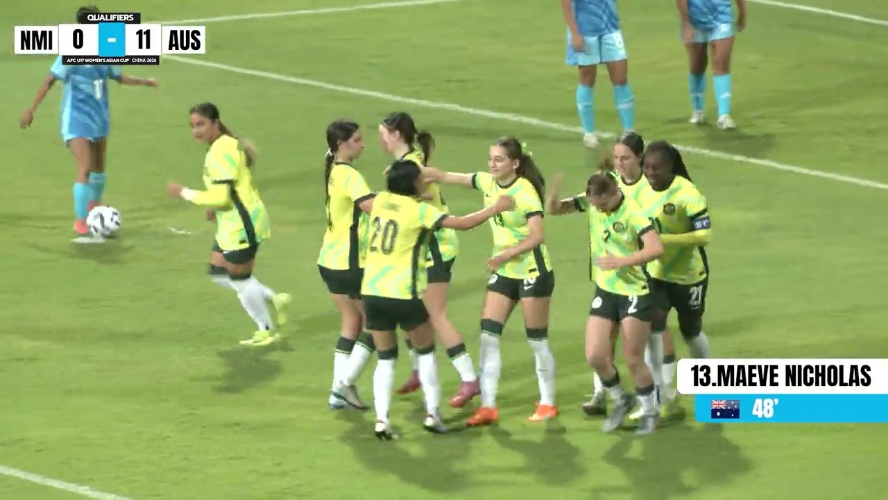 AFC U17 Women's Asian Cup Qualifiers Highlights: Northern Mariana Islands 0 - 22 Australia