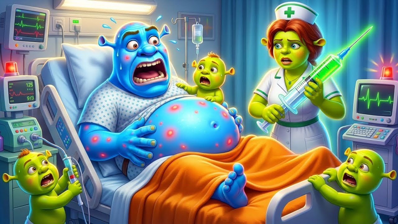 Shrek vs The Triplets! The Ultimate Bath Time Disaster! 🛁 | Funny Shrek Animation